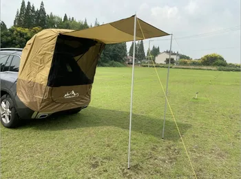 SUV self driving car tour rear tent extended space sunshade rain proof outdoor camping protiv komaraca za Mitsubishi