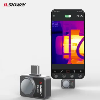 SW-8256 SNDWAY Infrared Imager Mobilni Telefon Otporan Skladište za Otkrivanje Grijanja Zgrade HVAC Reseach za Android i Type-C