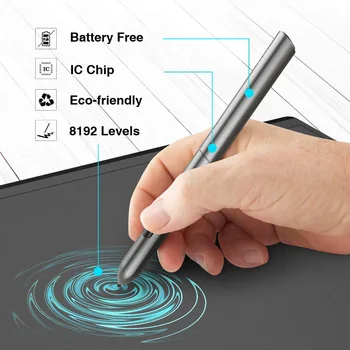 Tablet za crtanje VEIKK S640 Graphic Board Ultra-Thin 6x4-inčni Pen Tablet with 8192 Levels Pasivna Pen