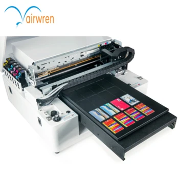 Trgovanje Posjetnica Tiskarski Stroj UV Flatbed Metalni Pisač A3 Veličina Digitalni ID Kartice Притнер