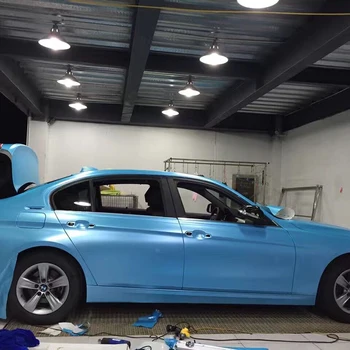 TSAUTOP car styling air free bubbles 1.52x18m sky blue pearl metal film Electro-optics car wrap