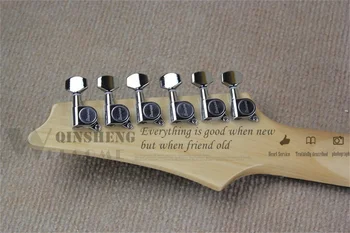Tvornički Izrađen Po Mjeri električna gitara RG ultra-tanki clamshell to Gitara Crno Tijelo Tremolo HSH Звукосниматели Кленовая Vrat