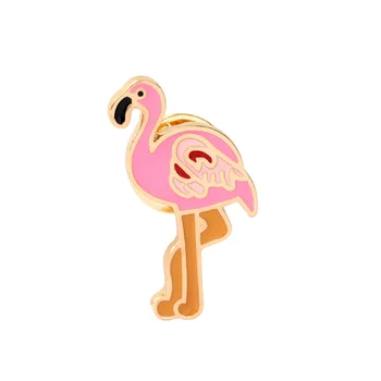 Veleprodaja 50 kom./lot Crtani Broš Coco Flamingo demitasse Zabavno Emajl Broš Za Žene i muškarce Odjeća Badage Nakit