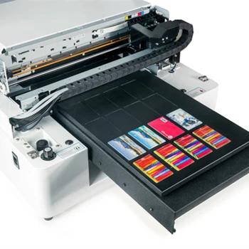 Vrući prodajom mali UV flatbed printer veličine A3 za staklo, lopta glof, kartice , slučaj mobilnog telefona