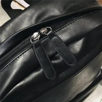 YILIAN Fashion soft leather large lady ruksak ladies daily leisure travel bag large capacity ruksak book bag