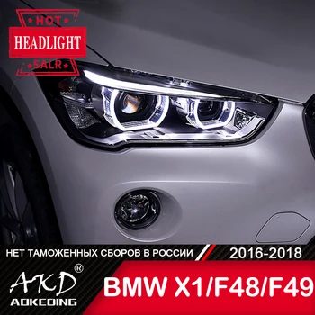 Za BMW X1 F48 Glavu Lampa 2016-2019 Auto Pribor Za Maglu Dnevna Podvozje Svjetla DRL H7 LED Биксеноновая Lampa X1 F48 F49 Svjetla