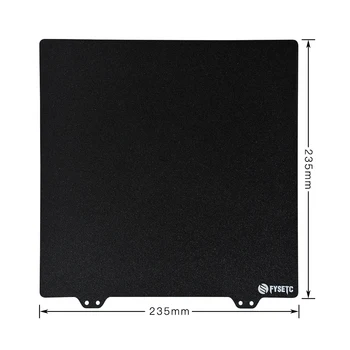 Za Ender 3 Spring Steel Build Plate JanusBPS Double Side(Gold Powder Coated + Smooth PEI) Flexible Heated Bed Cover+Magnetic