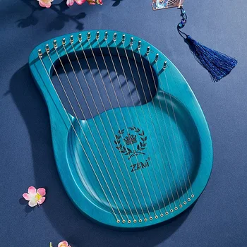 ZANi Lyre Harp 16 Metal String Mahagonija Crown Pattern Plate Type Lyra Harp with Tuning Wrench,for Adult,Kids,Početnik,Etc