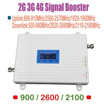 ZQTMAX 2G 3G 4G Mobilni Pojačalo Signala GSM 900, WCDMA 2100mhz 2600 Kcer 70dB Pojačalo Pojačanja s unutarnje vanjsku antenu