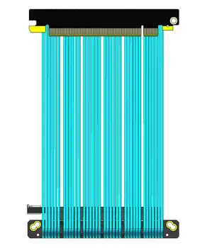Посеребренный Bakrena Žica PCIe4.0 x16 High Speed 16G Extender Gen4 Graphics Card Double Reverse Riser Kabel Za ITX A4 Mini Case