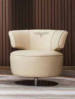 Постмодернистский jednokrevetna kauč-stolica kožni rotirajući talijanski dnevni boravak luksuzni kreativni stolica za odmor H313